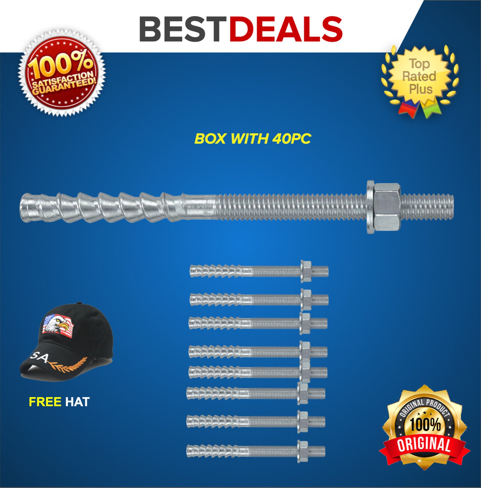 Hit Tz Rods HILTI 40X Anchor rod HIT-Z 3/8