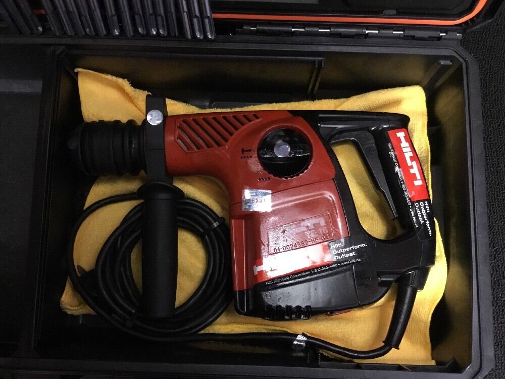 HILTI TE 16, PREOWNED, FREE THERMO, BITS, EXTRAS