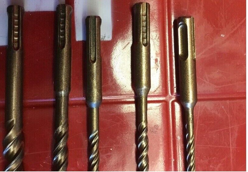 HILTI DRILL BIT 1/2", 3/8", 1/4" SDS PLUS, SET OF 5,