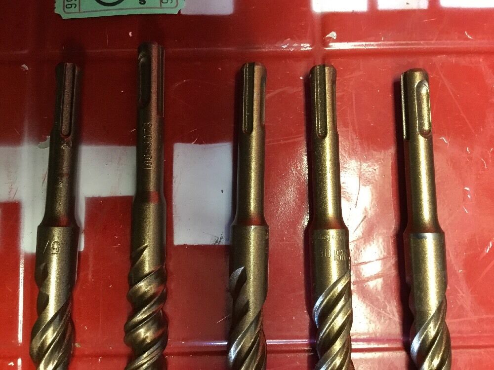 HILTI DRILL BIT 5/8" X 8" SDS PLUS SET OF 5,