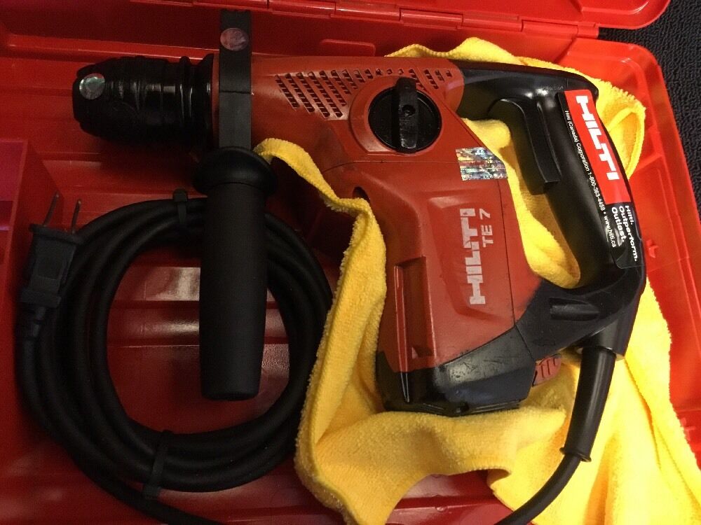 HILTI TE 7,PREOWNED, FREE LASER METER, BITS,  A LOT OF EXTRAS