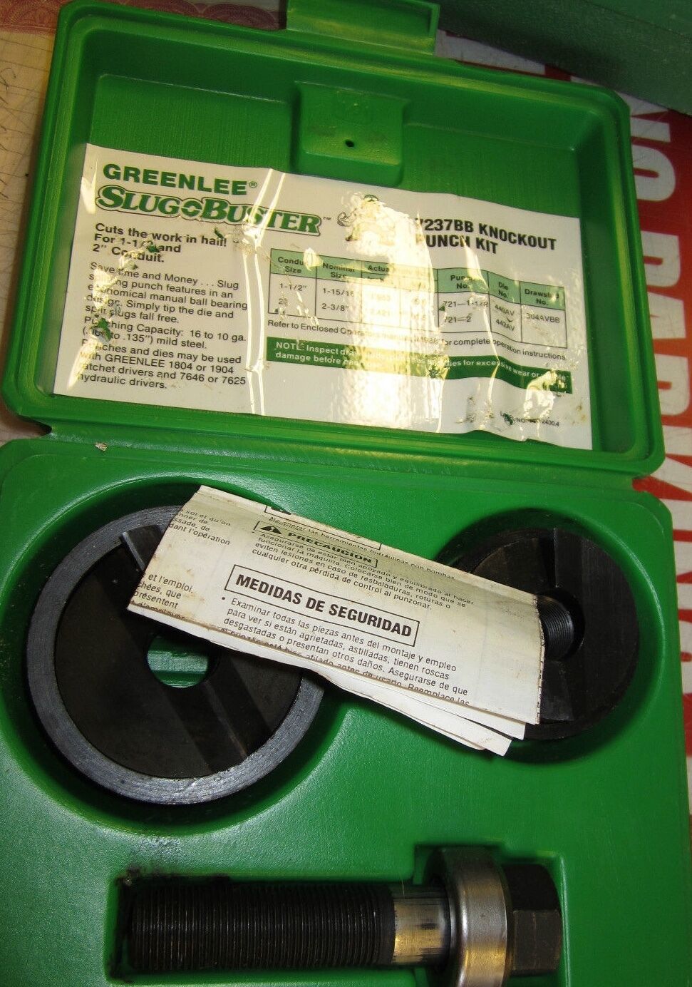 Greenlee Knockout Set 7237 BB , BRAND NEW, ORIGINAL