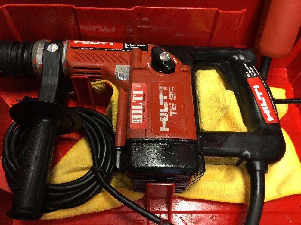 HILTI TE 35 HAMMER, PREOWNED, FREE BITS & CHISELS, ANGLE GRINDER