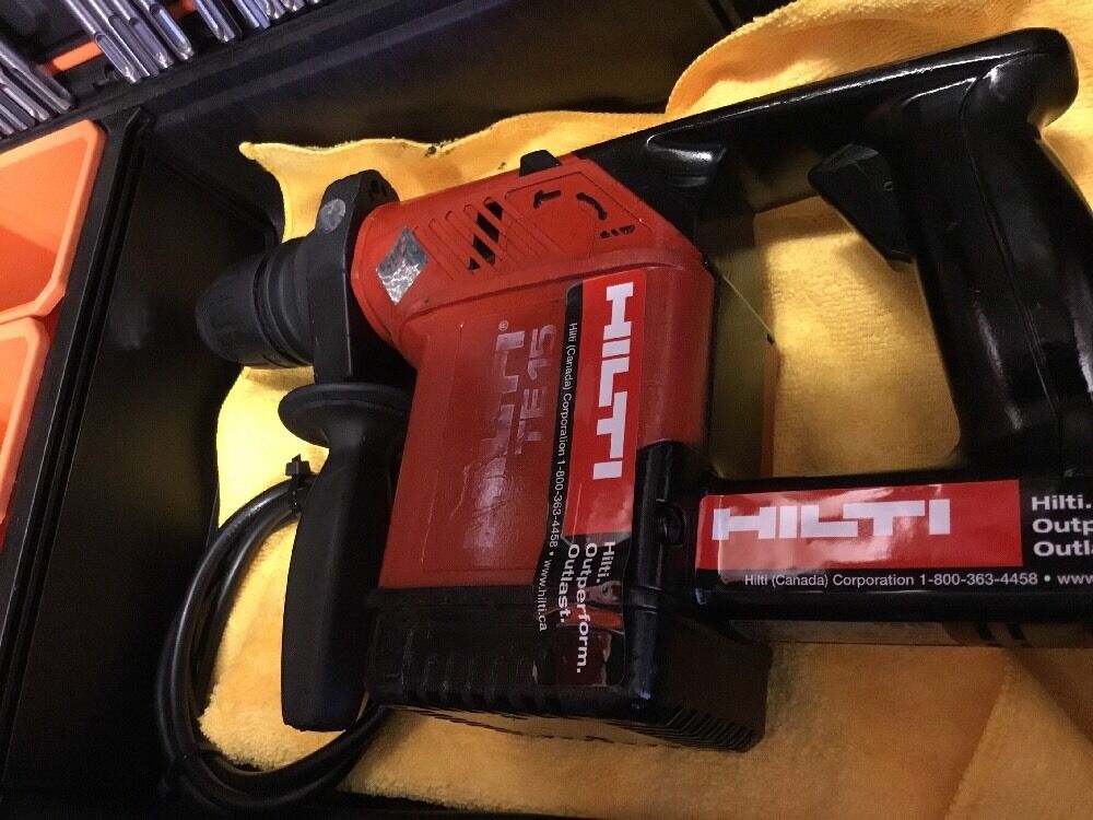 HILTI TE 15, PREOWNED, FREE LASER METER, BITS, AND MORE