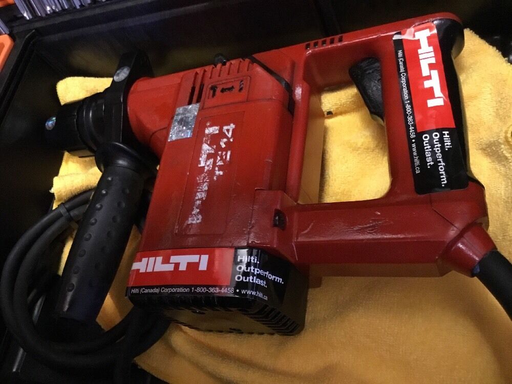 HILTI TE 14 PREOWNED, ORIGINAL, PREOWNED, FREE ANGLE GRINDER, BITS