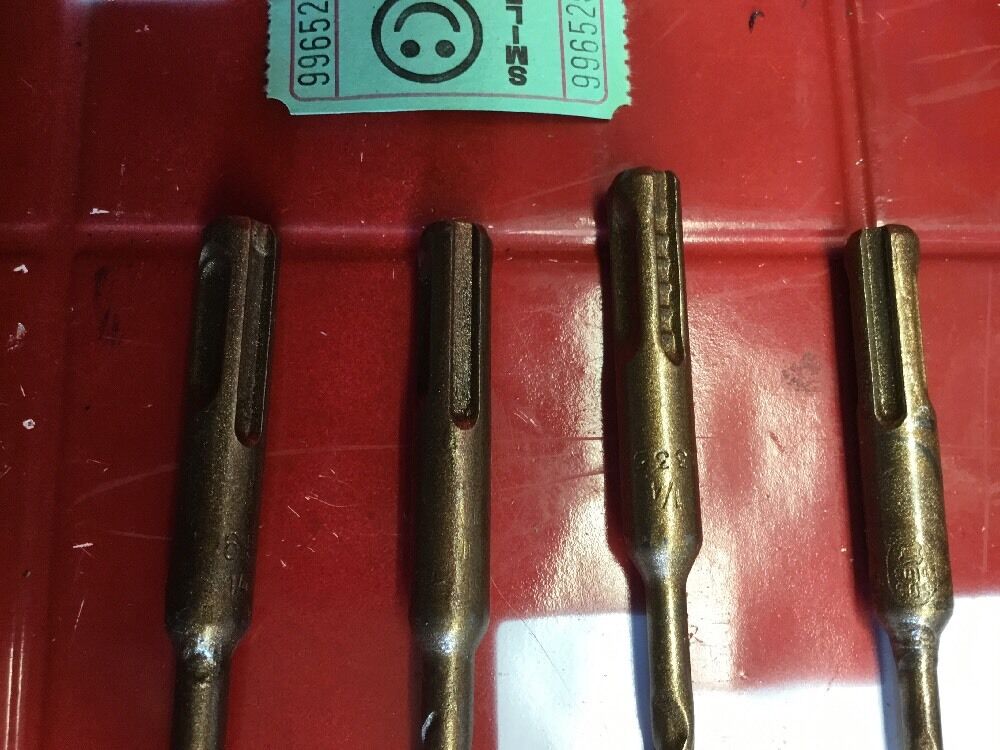 HILTI DRILL BIT 1/4", 3/16" SDS PLUS, SET OF 4