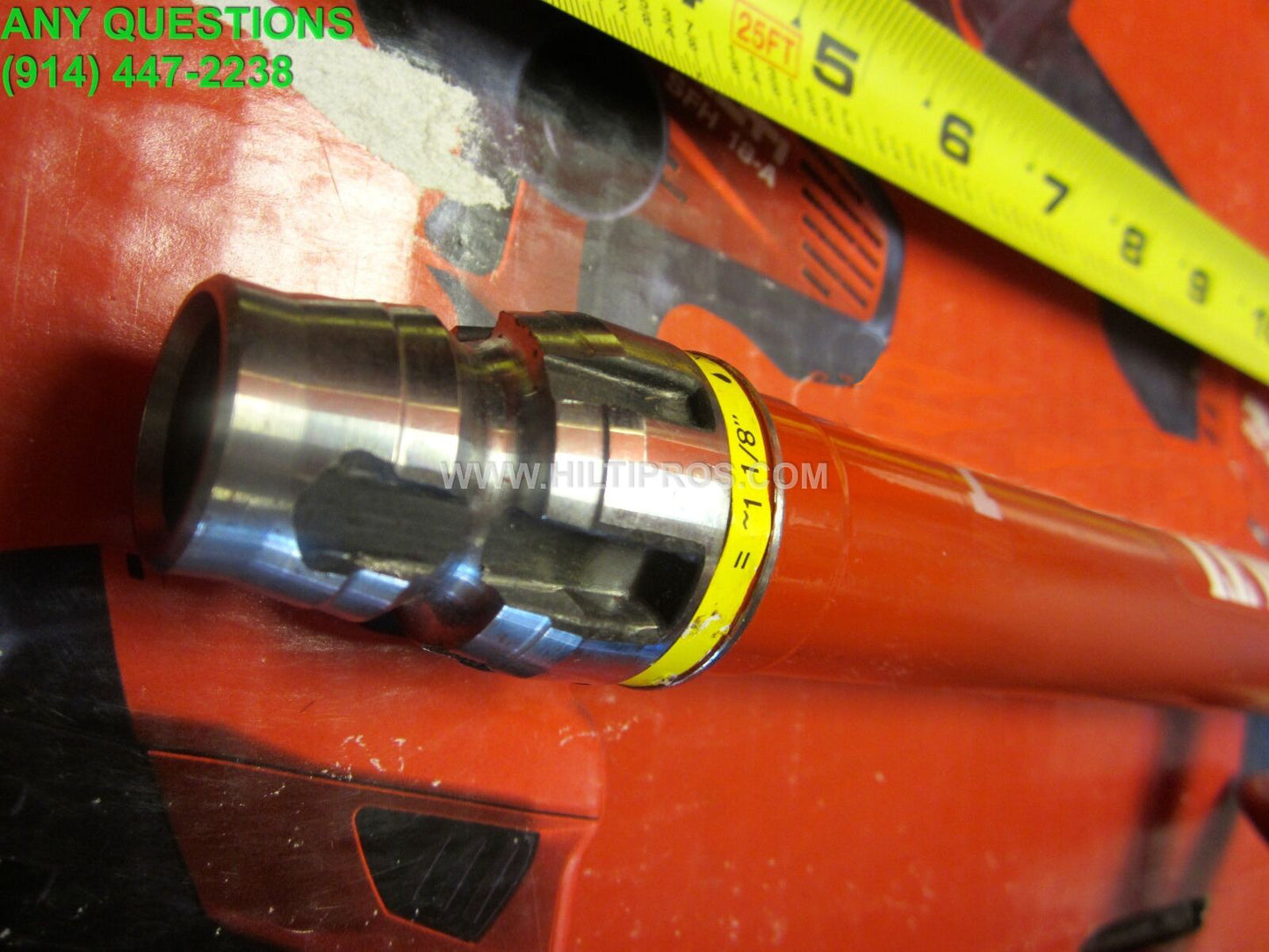 HILTI DIAM CORE BIT DD-BI 1-1/8" X 16", PREOWNED