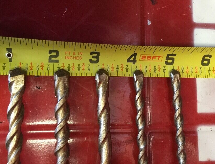 HILTI DRILL BIT 3/8", 1/4" SDS PLUS,SET OF 5,