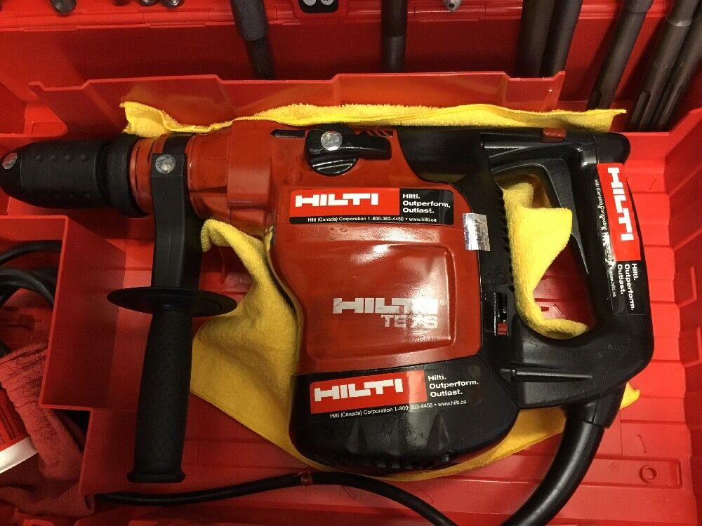 HILTI TE 76 PREOWNED, L@@K ,FREE LASER METER, BITS, CHISEL, EXTRAS, FAST SHIP