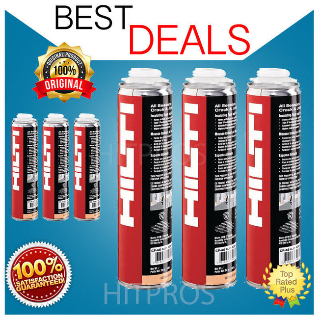 Hilti CF-AS CJP Insulating foam - 6 Cans, New