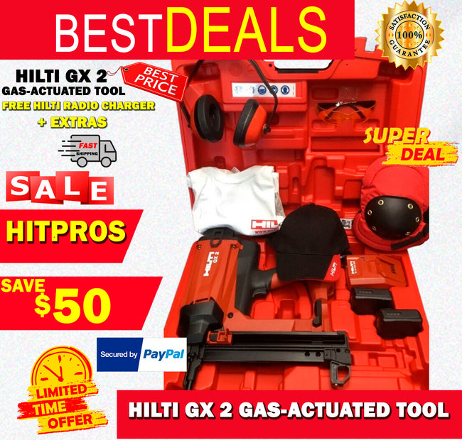 HILTI GX 2 GAS-ACTUATED TOOL, NEW