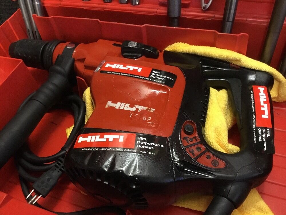 HILTI TE 76 P, PREOWNED, FREE TABLET, BITS, CHISEL, EXTRAS, FAST SHIP