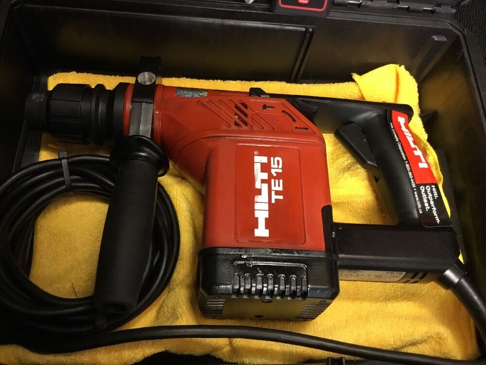 HILTI TE 15, PREOWNED, FREE LASER METER, BITS, EXTRAS