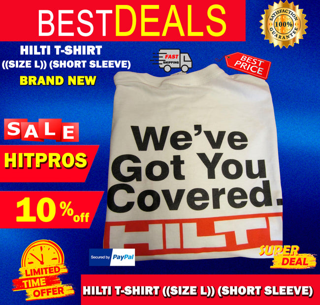 HILTI  T-SHIRT ((SIZE L)) (SHORT SLEEVE), BRAND NEW