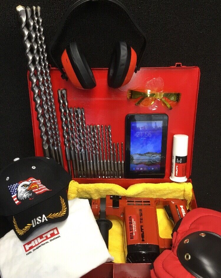 HILTI TE 12 S HAMMER DRILL,PREOWNED, FREE TABLET, EXTRAS