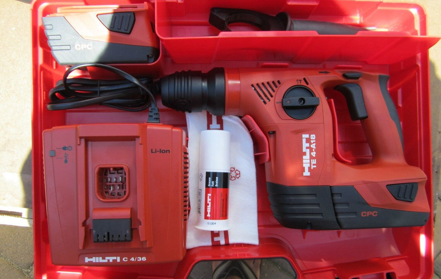 Hilti TE 4-A18 CPC Cordless Drill, BRAND NEW, FREE GRINDER, KNIFE