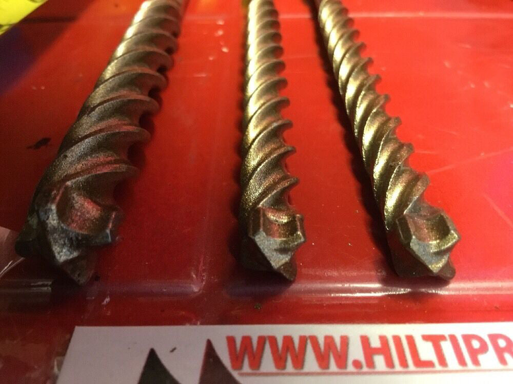 HILTI TE-CX 1/2", 3/8" SDS PLUS, L@@K, SET OF 3, PREOWNED, FREE HAT, FAST SHIP