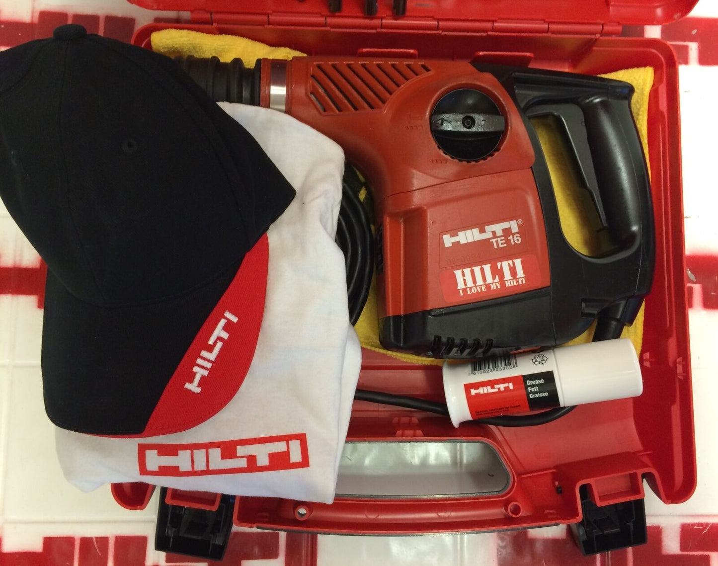 HILTI TE 16, PREOWNED, ORIGINAL, STRONG, DURABLE, FREE DRILL BITS,