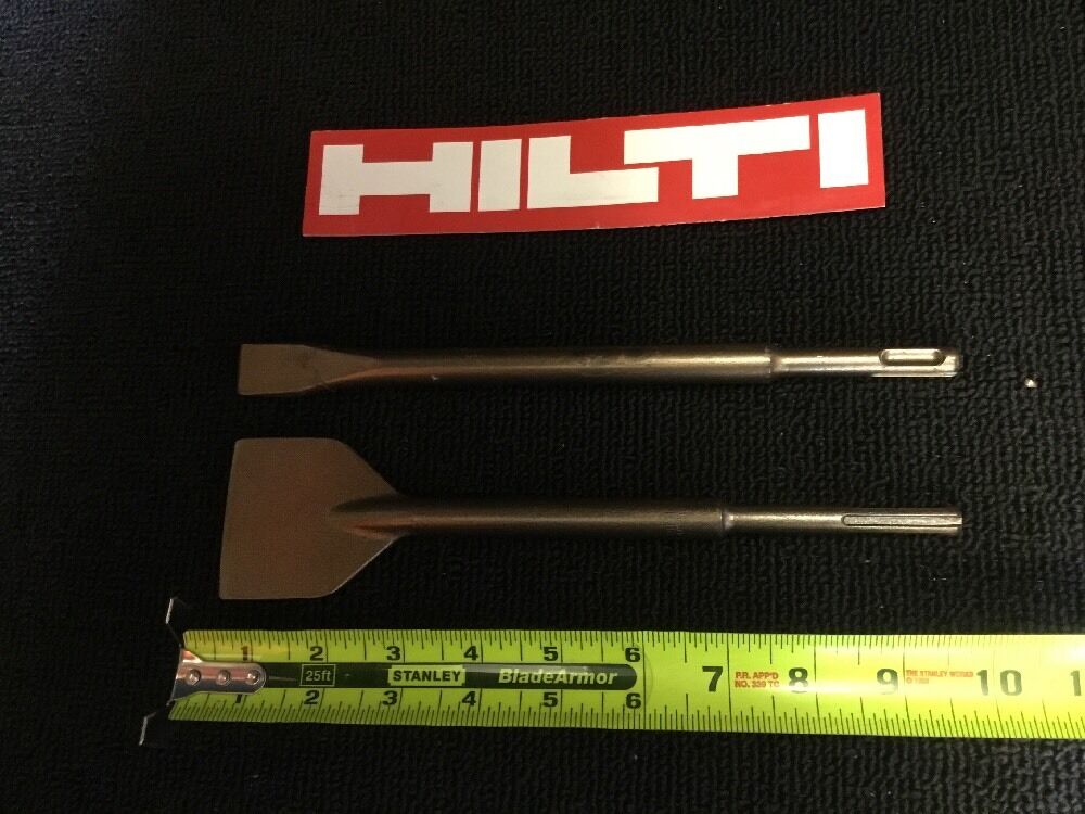 HILTI CHISEL SDS PLUS FLAT 2-1/4" X 9" AND 3/4" X 9", HAT