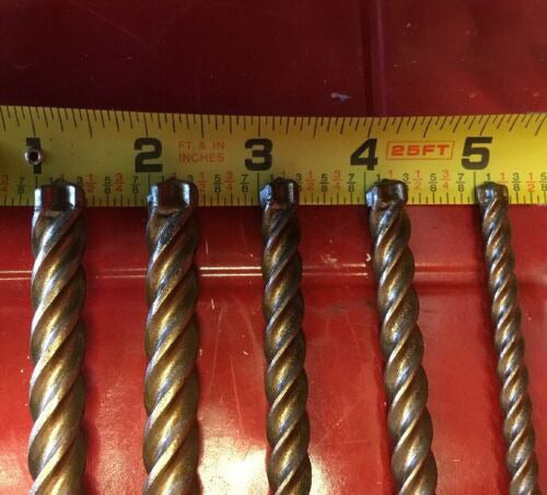 HILTI TE-CX 1/2", 3/8", 1/4" SDS PLUS, SET OF 5, PREOWNED, FREE HAT, FAST SHIP