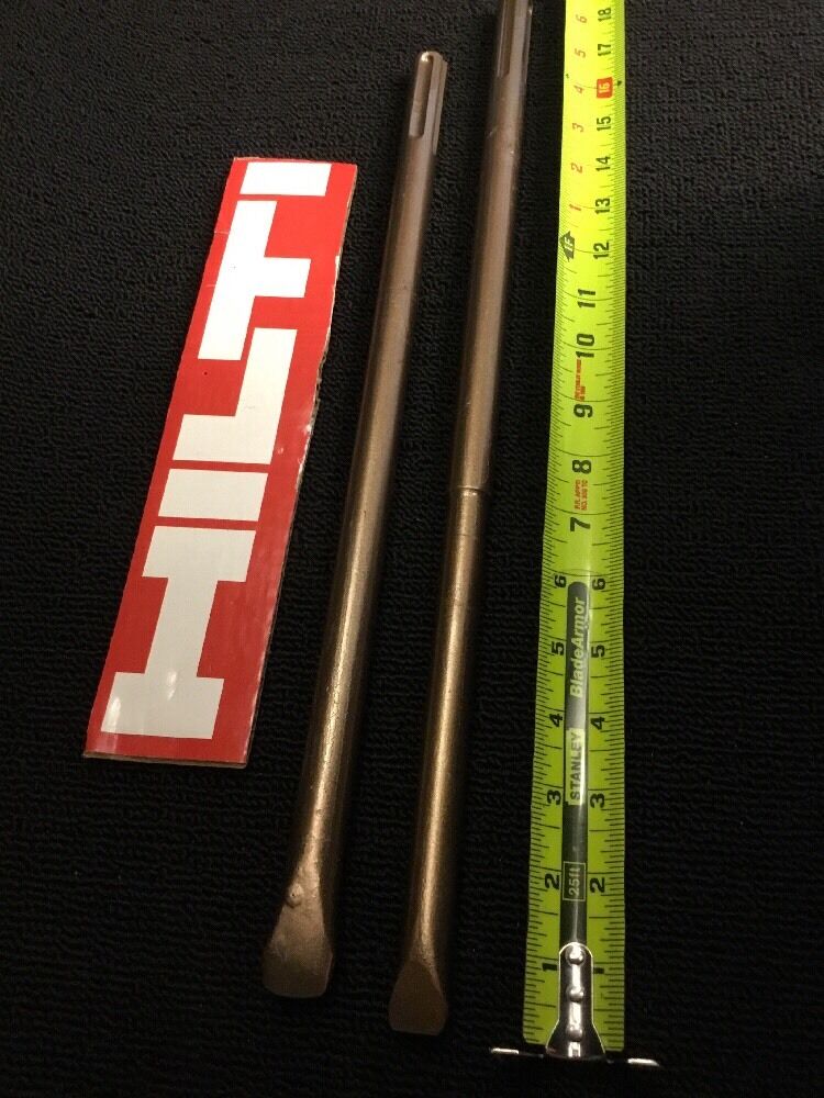 HILTI CHISEL SDS MAX SET FLAT 3/4" AND FLAT 5/8", PREOWNED