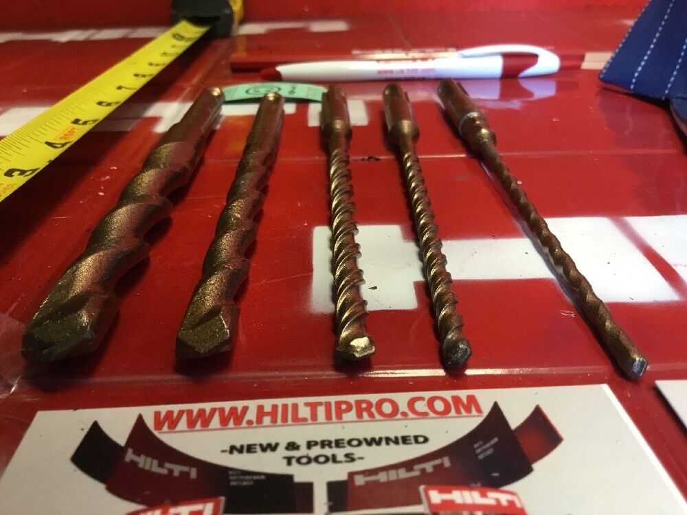 HILTI DRILL BIT 1/2", 1/4", 3/8" SDS PLUS,set of 5