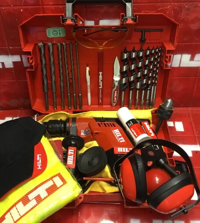 HILTI TE 5 HAMMER DRILL, PREOWNED, LOADED BITS,