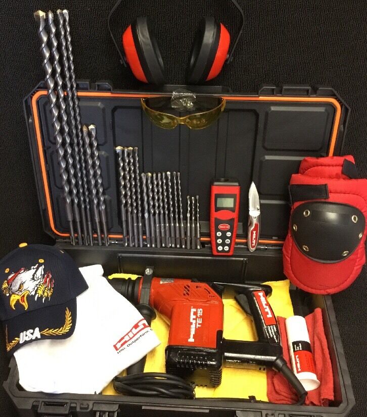 HILTI TE 15 PREOWNED, FREE LASER METER, BITS AND EXTRAS