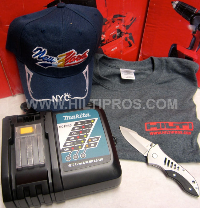 MAKITA BATTERY CHARGER ,FAST CHARGER , FREE T-SHIRT,POCKET KNIFE,HAT. FAST SHIP.