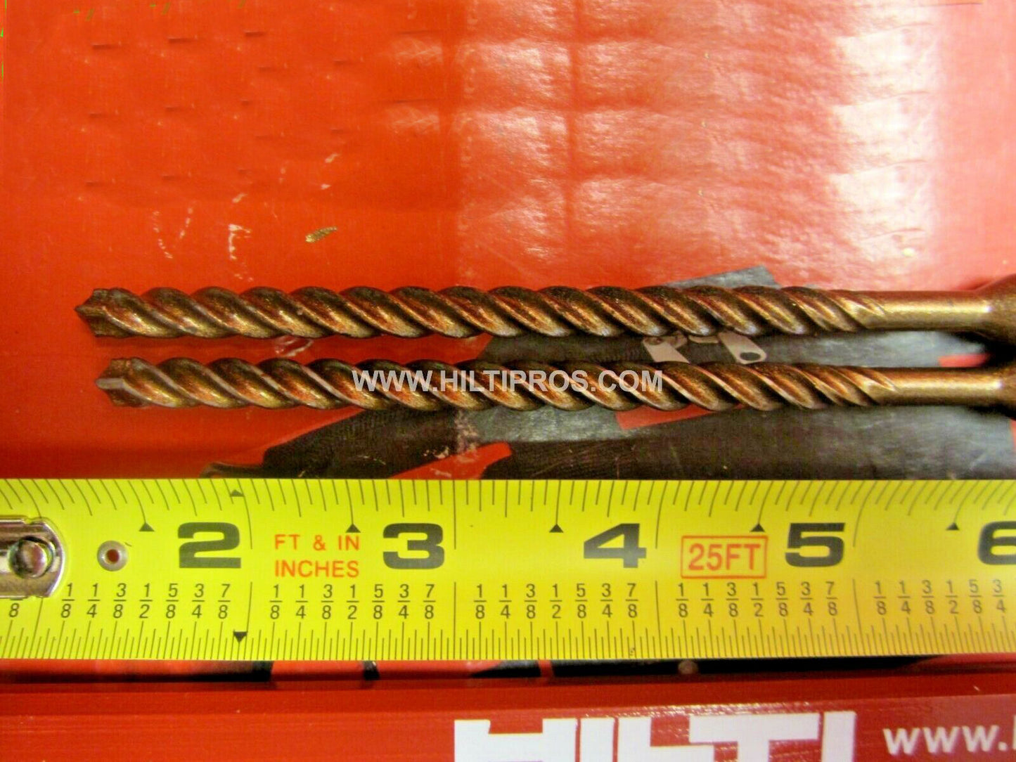 HILTI TE-CX 1/4" X 8", SET OF 2, PREOWNED, MINT CONDITION, FREE PENCIL,FAST SHIP