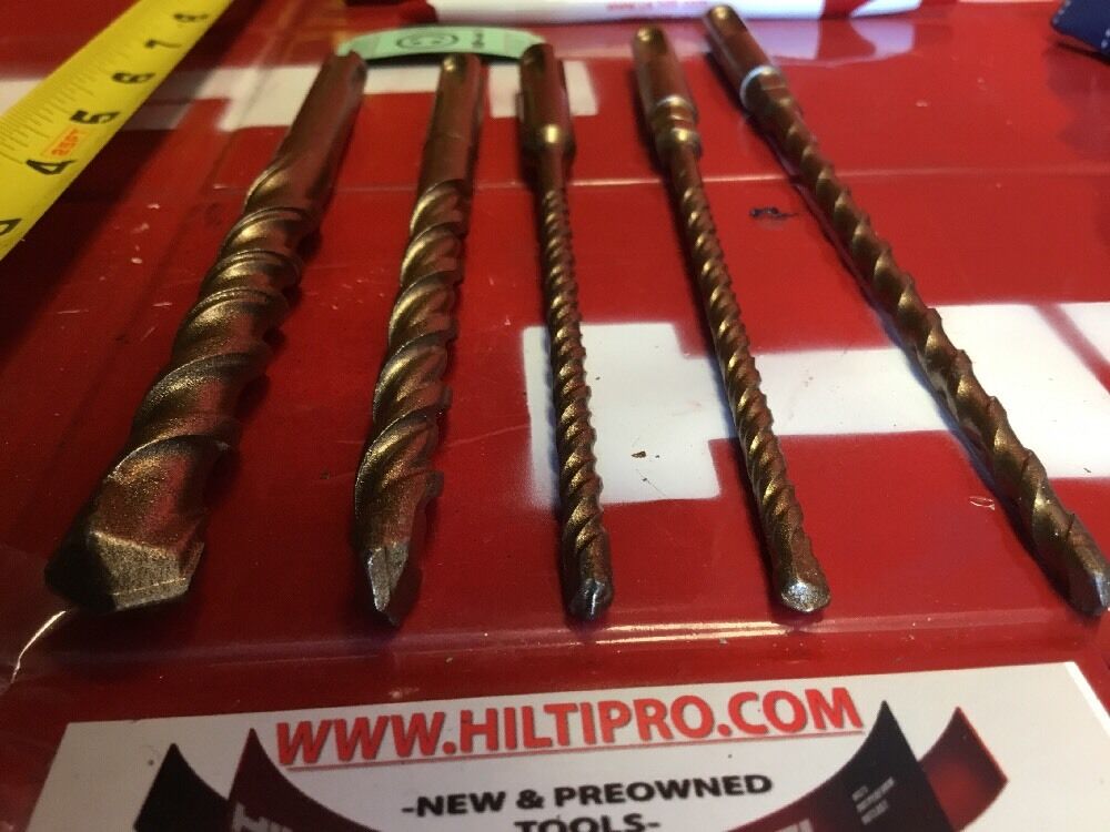 HILTI DRILL BIT 1/2", 1/4", 3/8" SDS PLUS, SET OF 5