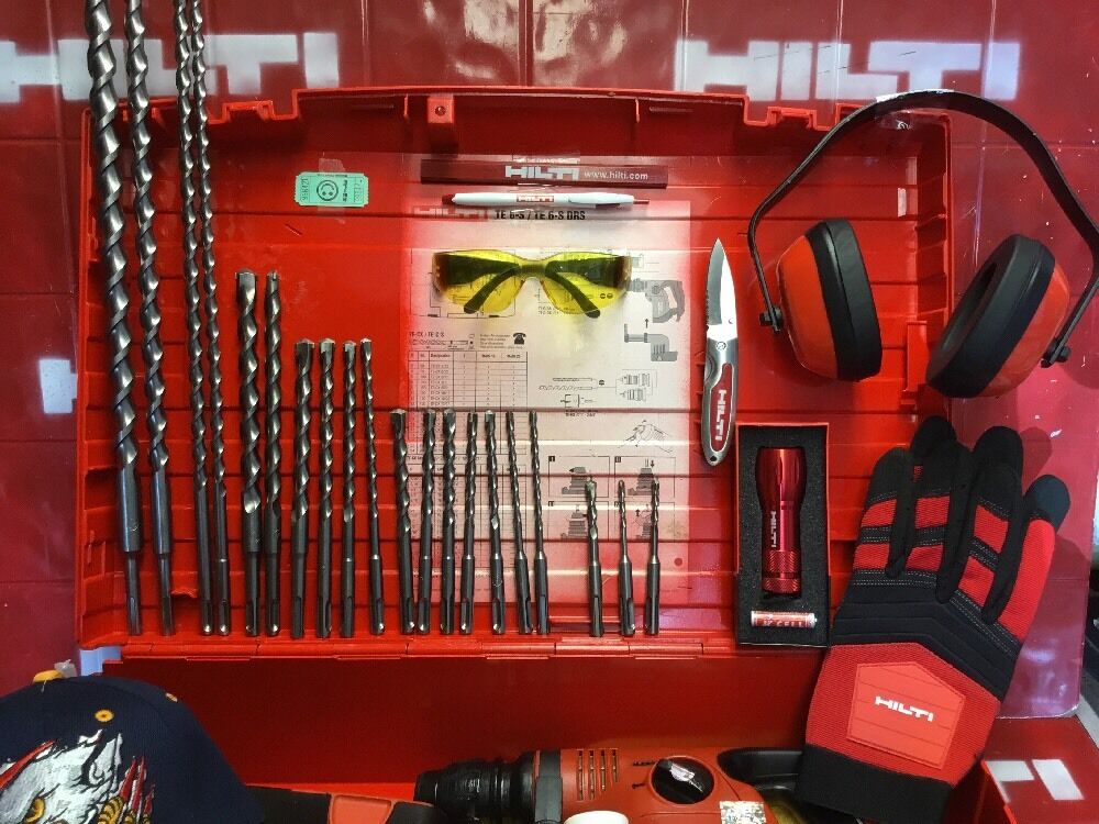 HILTI TE 6-S HAMMER DRILL,WITH TE DRS-M, FREE EXTRAS