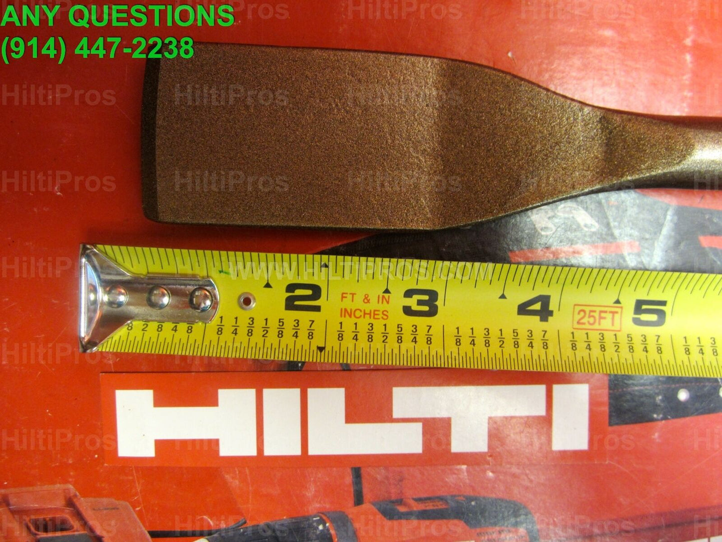 HILTI NARROW BENT FLAT CHISEL/SCRAPER TE-CP, 1-1/2" X 10"