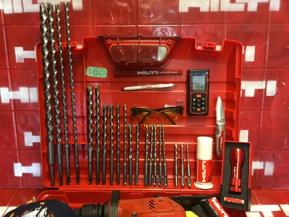 HILTI TE 15 HAMMER DRILL, FREE EXTRAS