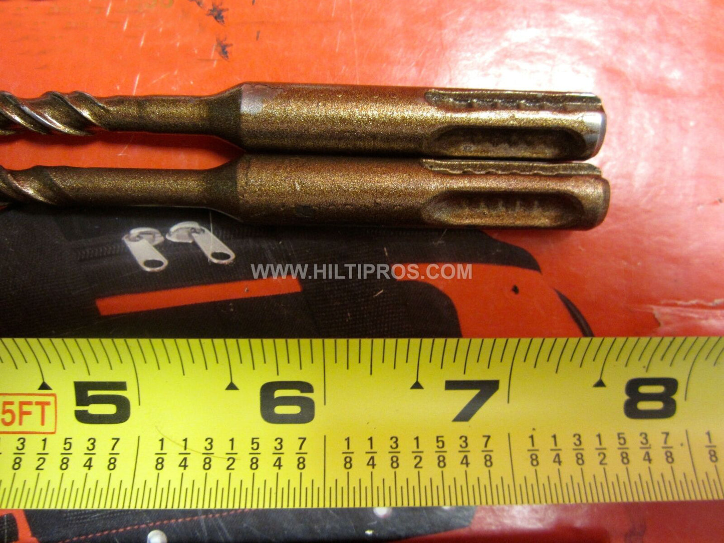 HILTI TE-C 1/4" X 7", SET OF 2, PREOWNED, FREE PENCIL, FAST SHIP