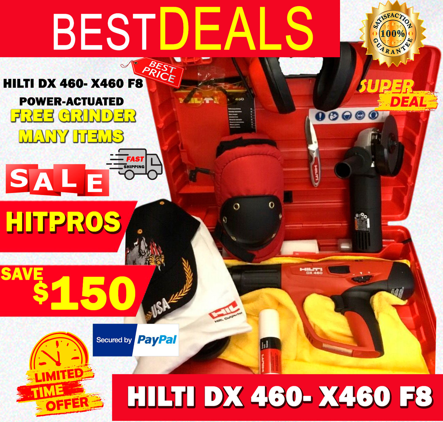 HILTI DX 460- X460 F8 - POWER-ACTUATED, NEW