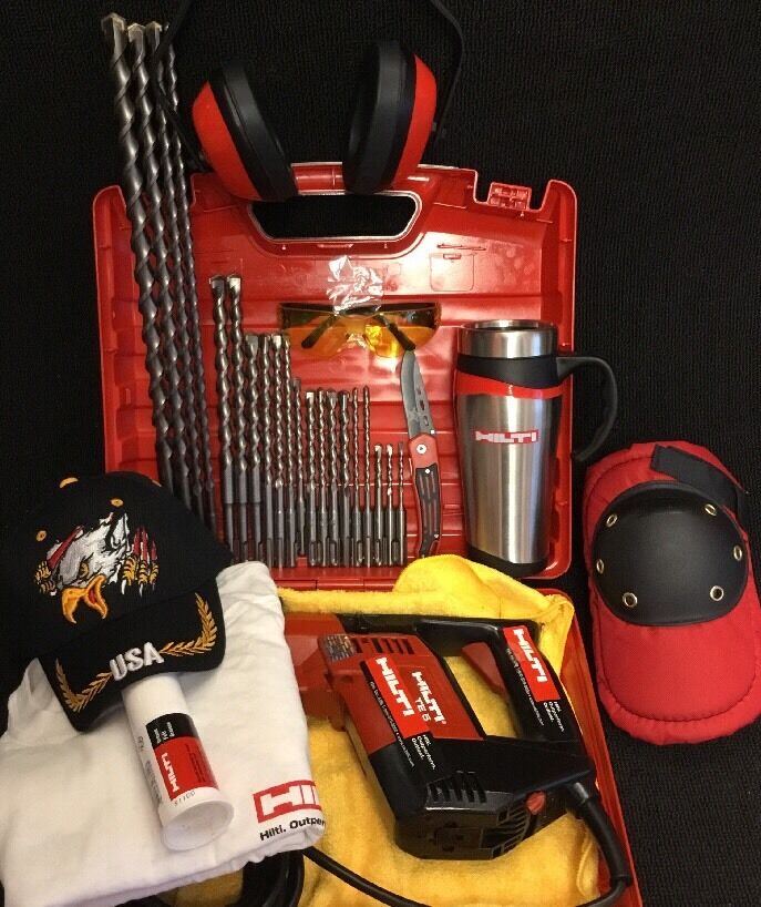 HILTI TE 5 GREAT CONDITION, FREE MUG, BITS, LOT OF EXTRAS