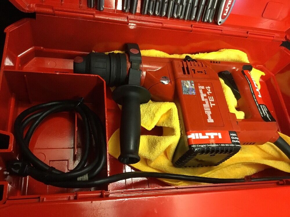 HILTI TE 14 PREOWNED, ORIGINAL, FREE TABLET, BITS, EXTRAS