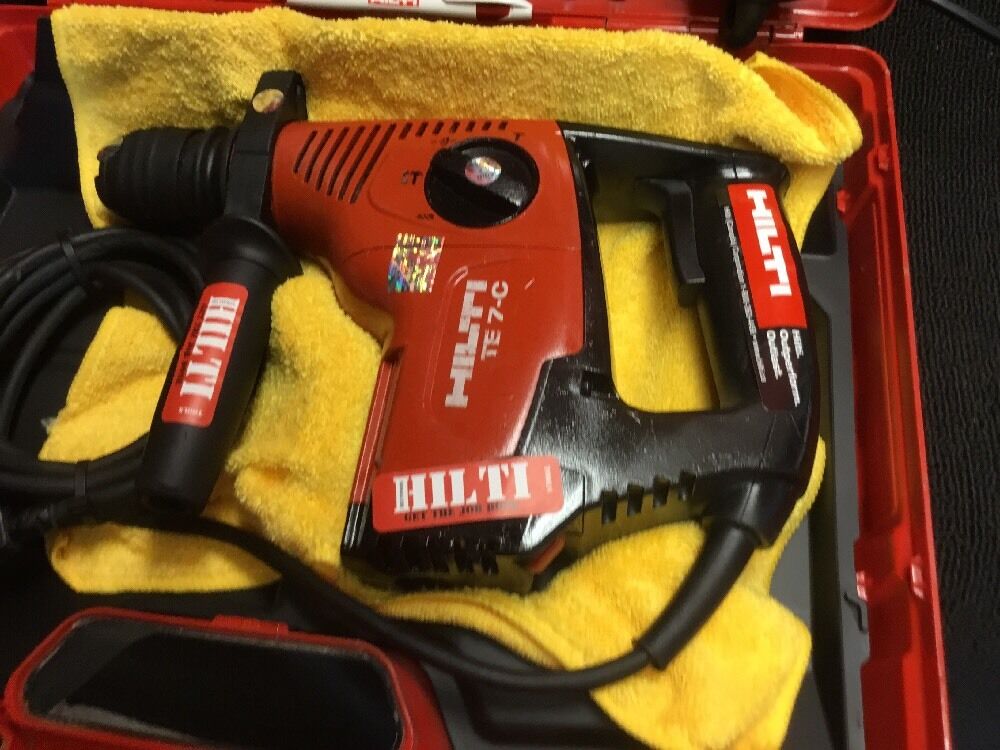 HILTI TE 7-C DRILL, PREOWNED, FREE ANGLE GRINDER, FREE BITS