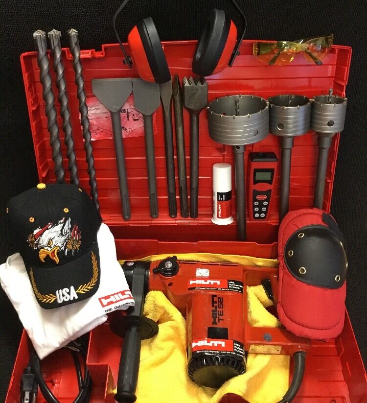 HILTI TE 52 PREOWNED, FREE LASER METER, BITS AND CHISELS, FAST SHIP