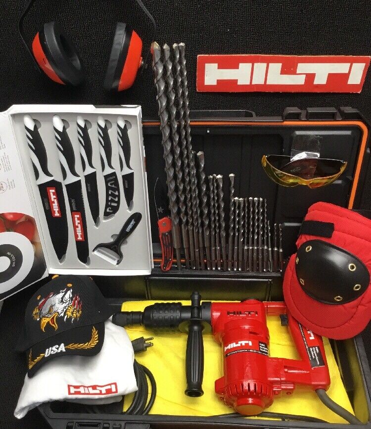 HILTI TE 17 HAMMER DRILL, PREOWNED, FREE KNIFE SET,  EXTRAS