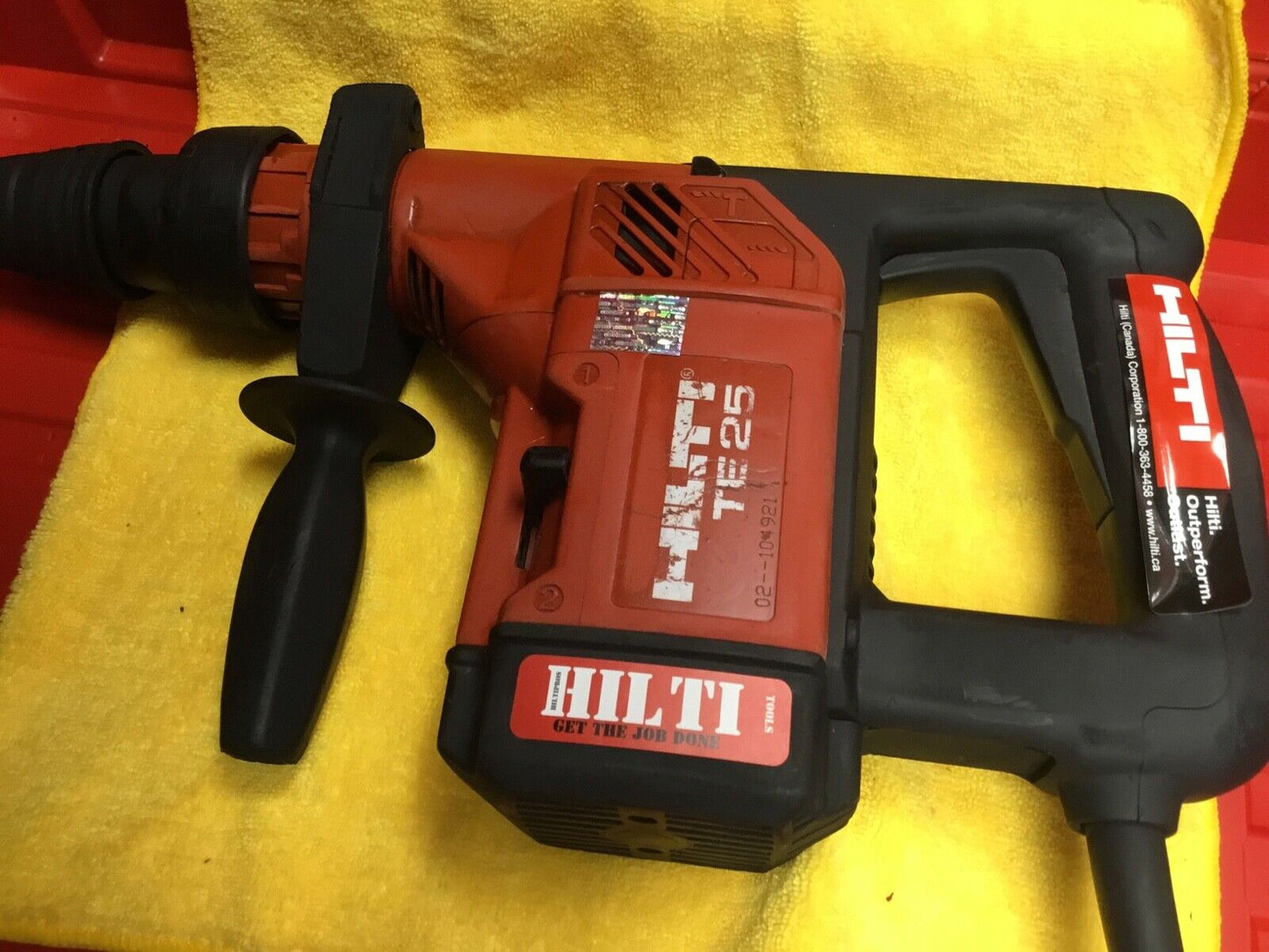 HILTI TE 25 HAMMER DRILL, PREOWNED, FREE LASER, COMPLETE SET