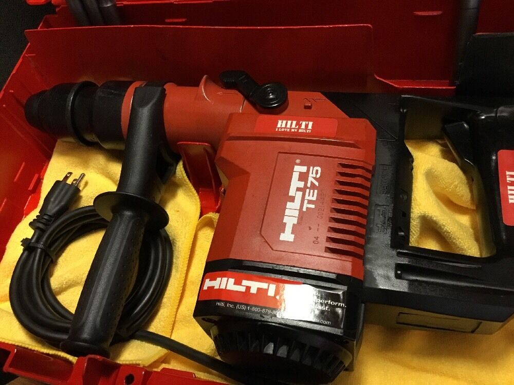 HILTI TE 75 HAMMER, GREAT CONDITION, FREE TABLET,  A LOT OF EXTRAS