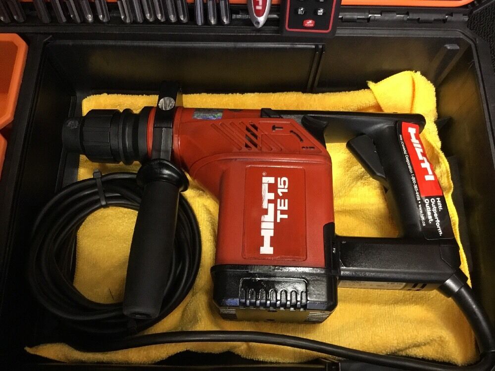 HILTI TE 15, PREOWNED, FREE LASER METER, BITS, EXTRAS