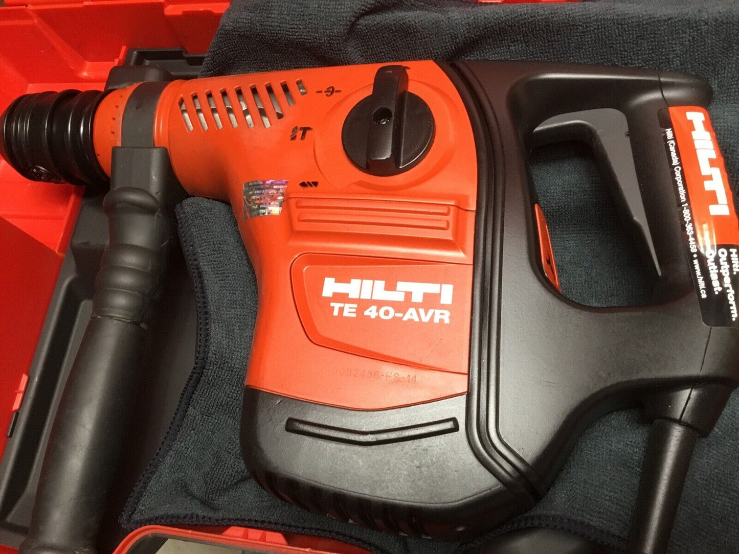 HILTI TE 40 AVR HAMMER, PREOWNED, FREE LASER, EXTRAS