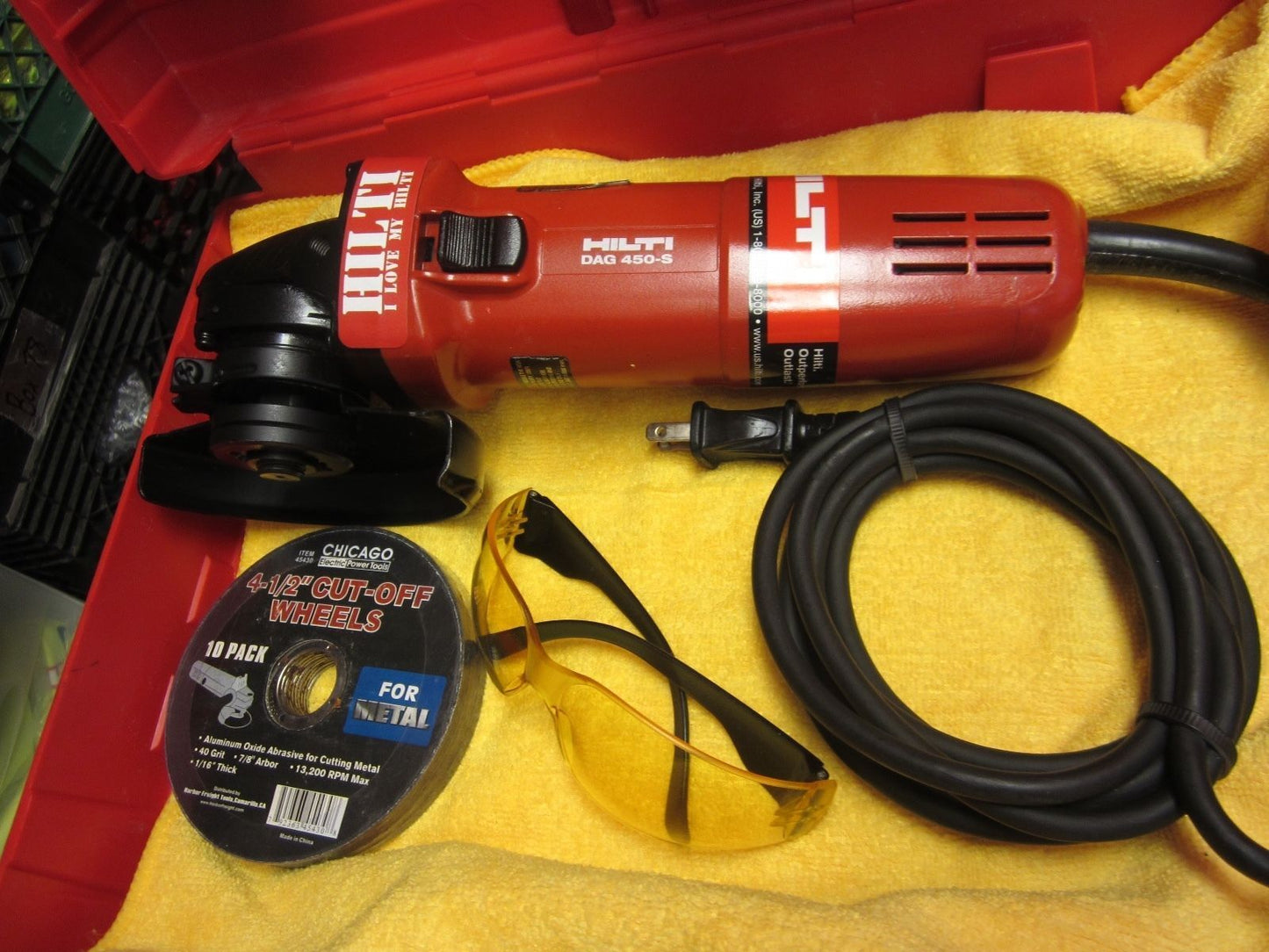 HILTI DAG 450-S ANGLE GRINDER, GREAT SHAPE