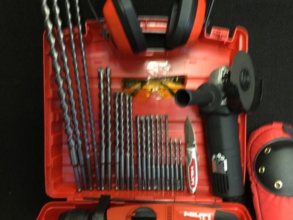 HILTI TE 2 DRILL, BRAND NEW, FREE ANGLE GRINDER, BITS AND EXTRAS