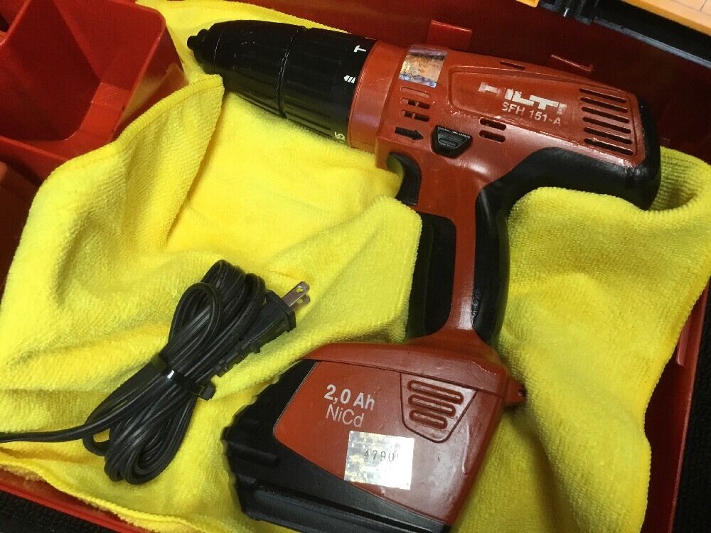 HILTI SF 151-A CORDLESS DRILL, PREOWNED, FREE BITS, HILTI SID 2-A,