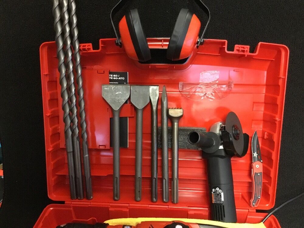 HILTI TE 60, GREAT CONDITION, STRONG, FREE ANGLE GRINDER AND EXTRAS