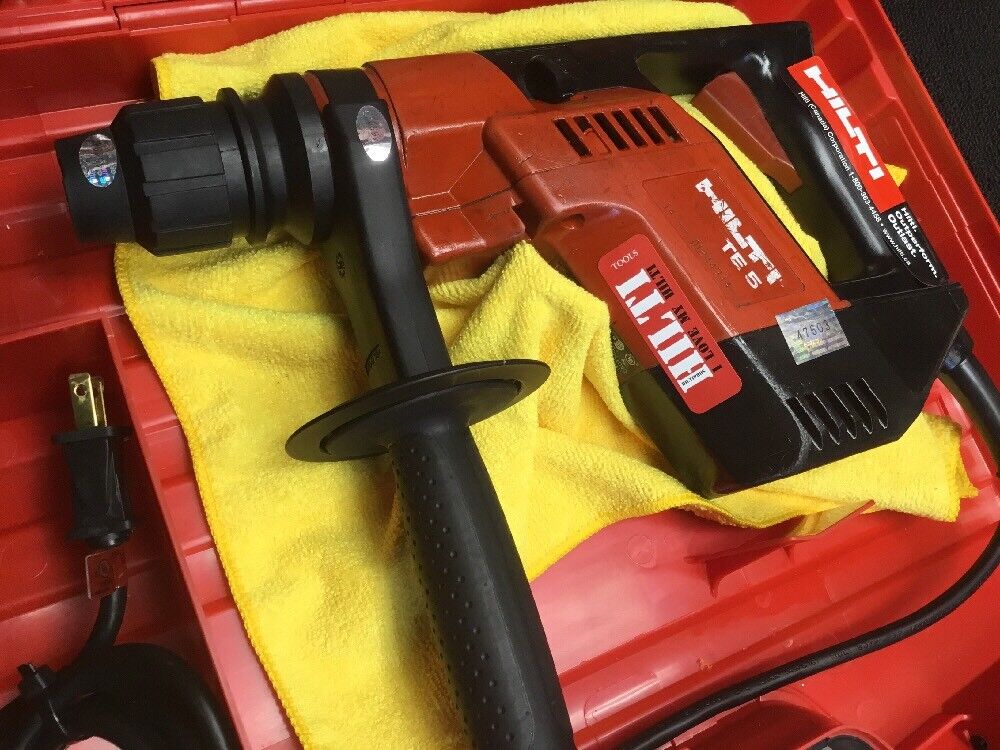 HILTI TE 5 PREOWNED, FREE ANDROID TABLET, REINFORCED HANDLE, BIT